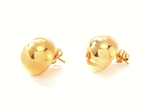 Lila 18K Gold Stainless Steel Studs