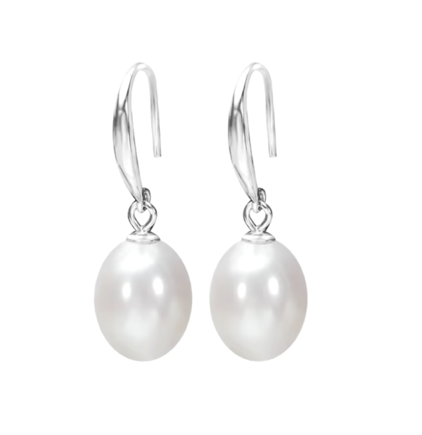 Chloe Sterling Silver Pearl Drop Earrings