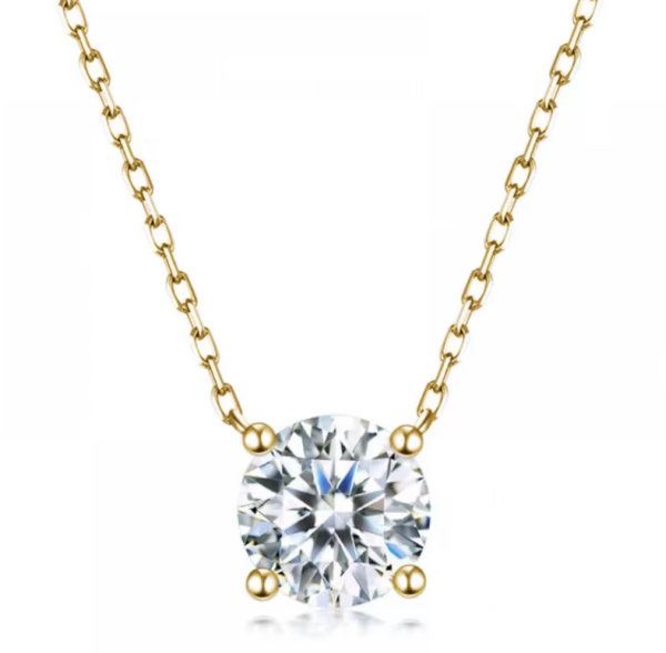 Stella 18K Gold Necklace with Zircon Stone