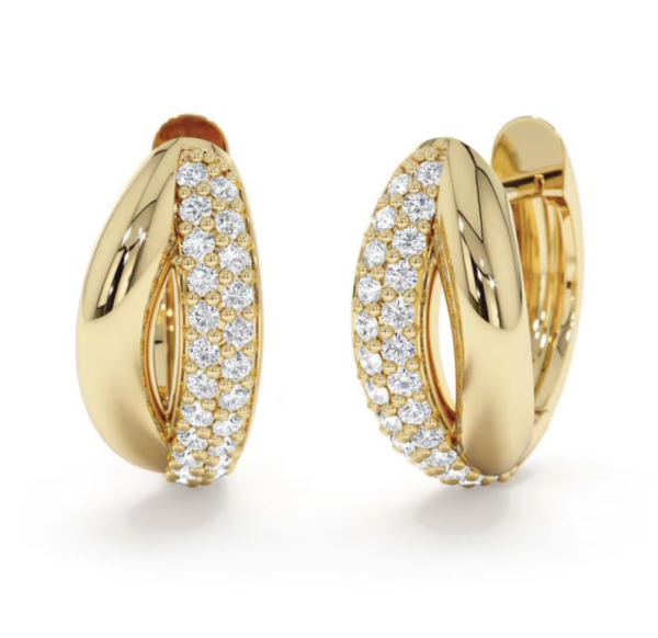 Mila 16K Gold-Zircon Huggies