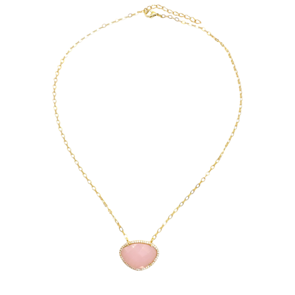 Juliette – Rosy Gemstone Necklace